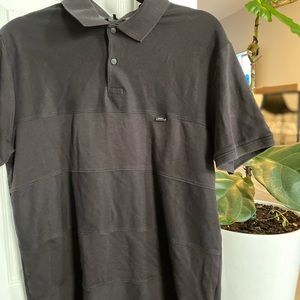 Men’s black DKNY black polo shirt